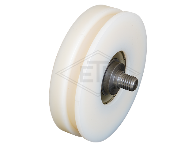 Deurgeleider 100 x 45 x 6,5 mm, binnen part staal verzinkt slider ETN ® -HM-1000, 2 x holes ø 6,5 mm