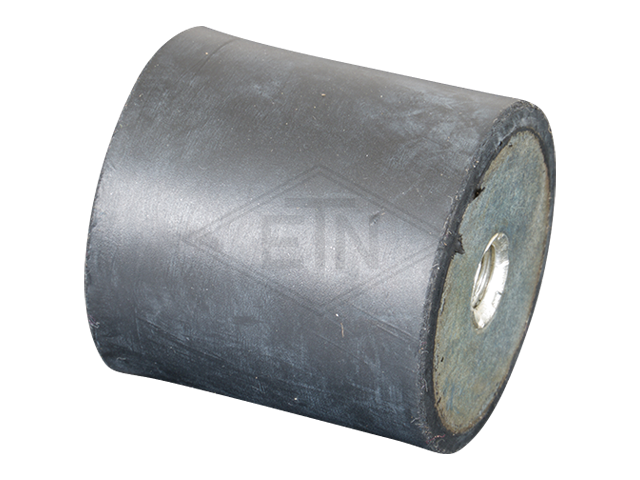 Gummi-Metall-Puffer ø 40 x 40 mm Typ C, 80° Shore, beidseitig Innengewinde M8