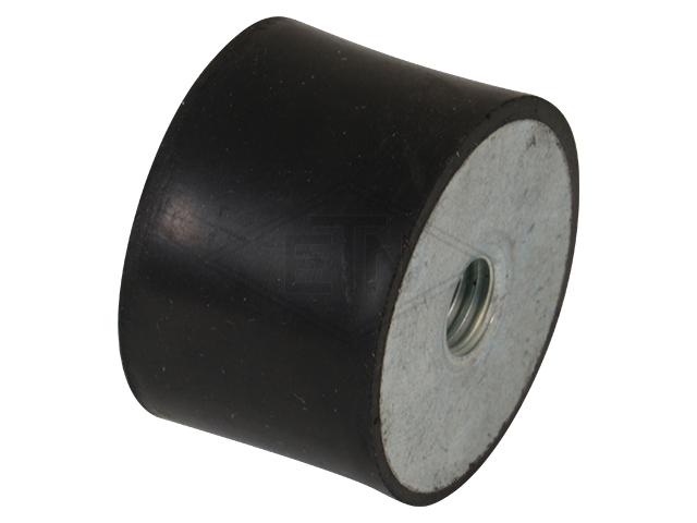 Rubber-metal-buffer ø 30 x 20 mm, NK 55°±5°, double-sided binnen schroefdraad M8