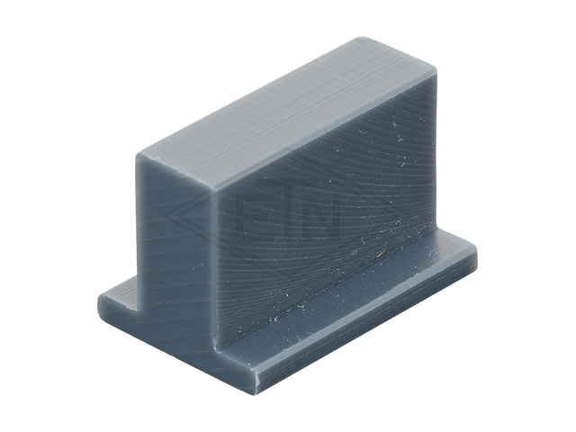 Deurgeleider PE 20 x 20 x 30 mm, 2x M5 binnen threads out van staal ETN ® -HM-1000