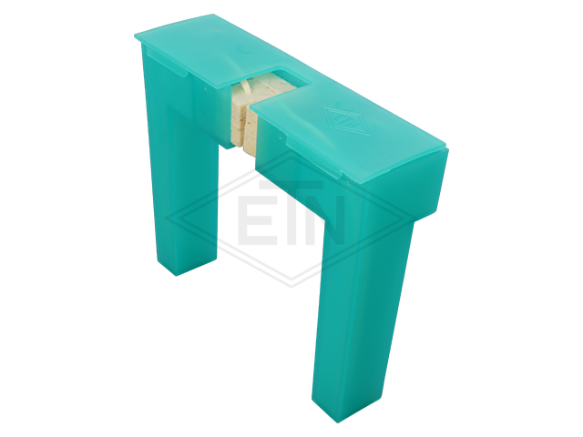 Railsmeerpot (kunststof) ETN ® 120, voor rail 5-16 mm, 145 x 42 x 120 mm hoogte inclusief schroeven M6 x 10 mm