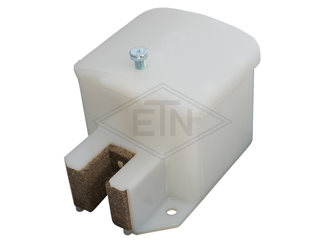 Geleider rail lubricator, 110 x 80 x 75 mm, voor rail 16 mm, old uitvoering