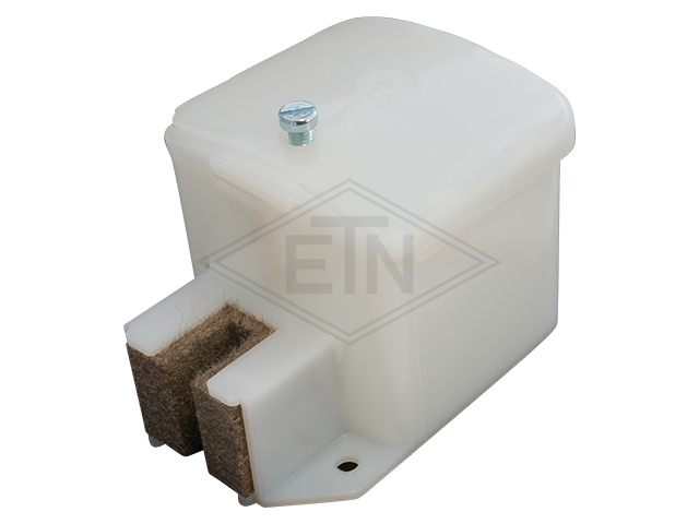 Geleider rail lubricator, 110 x 80 x 75 mm, voor rail 10 mm, old uitvoering