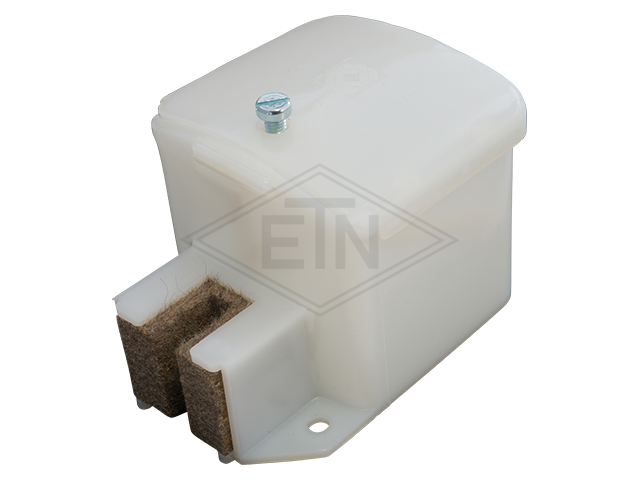Geleider rail lubricator, 110 x 80 x 75 mm, voor rail 12 mm, old uitvoering