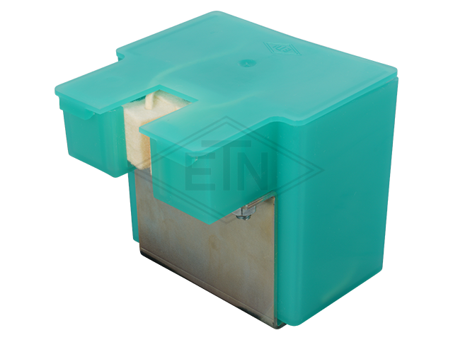 Railsmeerpot (kunststof) ETN ® 100, 100 x 60 x 95 mm, incl. Adapter incl. bevestiger geschikt voor Schindler oiler, voor rail 5-16 mm