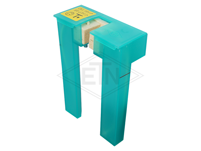 Railsmeerpot ETN ® 110, 100 x 40 x 140 mm, voor geleiderhouder HSMS met PECU inzetstuk voor rail 5-16 mm, incl. 2 spacer sleeves en 2 cylinder bouten M5 x 20