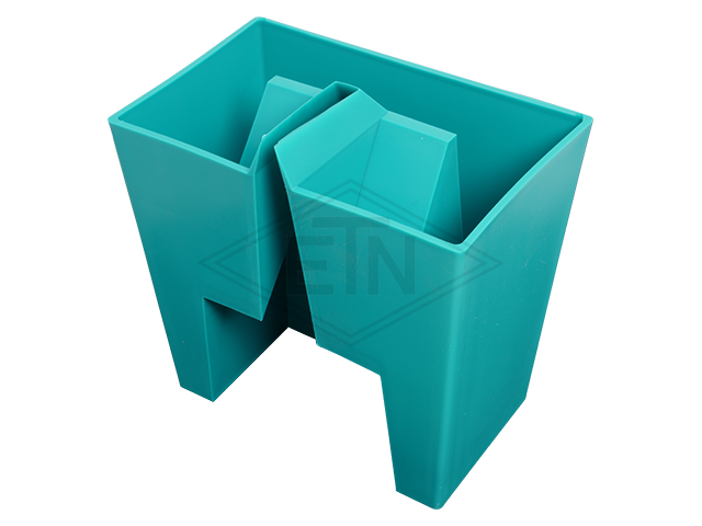 Oil collecting reservoir vierkant voor rail 9-10 mm, hoogte 110 mm, breedte 120 mm