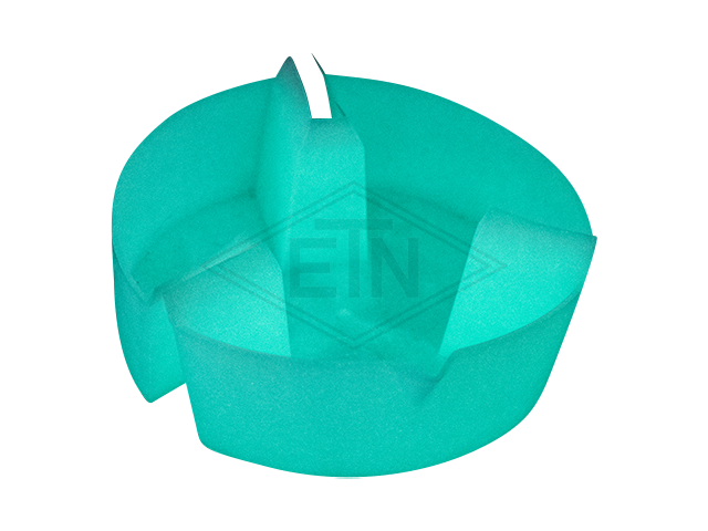 Oil collecting reservoir phosphorescent, rond ø 160, voor rail 5-16 mm, hoogte 50 mm