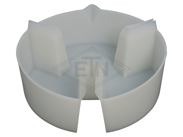 Oil collecting reservoir phosphorescent, rond ø 160, voor rail 5-16 mm, hoogte 50 mm