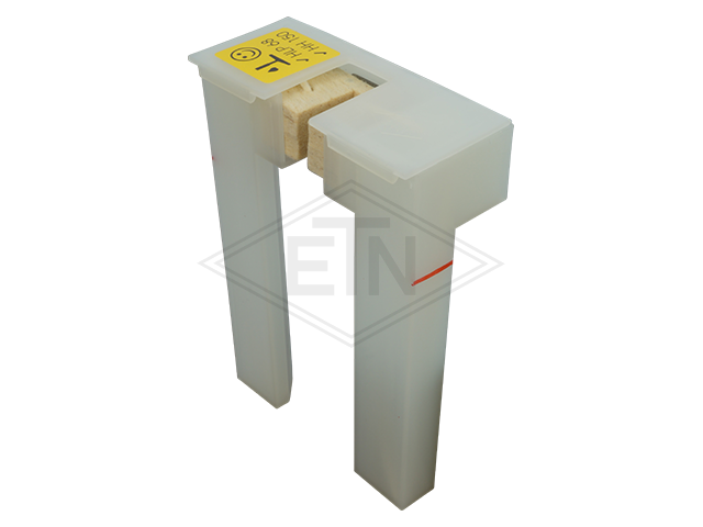 Oil collecting reservoir phosphorescent, rond ø 160, voor rail 5-16 mm, hoogte 50 mm