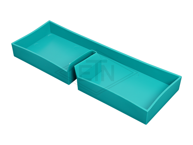 Oil collecting reservoir vierkant voor rail 9-10 mm, hoogte 20 mm, breedte 200 mm