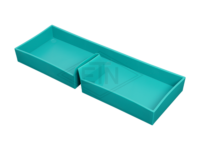 Oil collecting reservoir vierkant voor rail 5 mm, hoogte 20 mm, breedte 200 mm