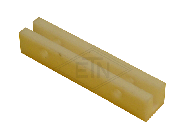 Inzetstuk EMU 9 PU, 146 x 26,5 x 29 mm, met 4 bore-holes, voor rail 9 mm