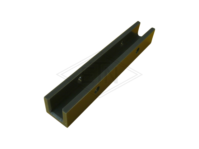 Inzetstuk EMU 16 PE, 176 x 29 x 26 mm, met 4 holes, voor rail 16 mm, ETN ® -HM-1000