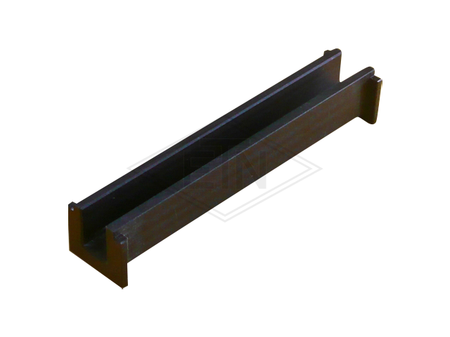 Inzetstuk EL 16 PEM, 190/180 x 39/29 x 34/29 mm, met bund, voor rail 16 mm, ETN ® -HM-1000