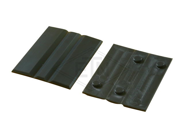 Inzetstuk EK 10 PE, 100 x 20 x 30 mm, voor geleiderhouder HSMK + WSMK, voor rail 10 mm, ETN ® -HM-1000