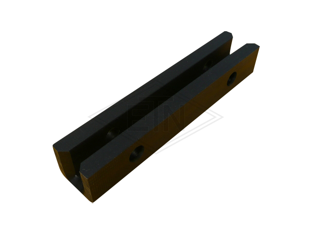 Inzetstuk EMU 9 PE, 146 x 26 x 29 mm, met 4 bore-holes, voor rail 9 mm, ETN ® -HM-1000