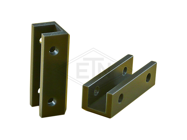 Inzetstuk PE, 80 x 30,5 x 26 mm, voor haaks geleiders ETN ® -HM-1000