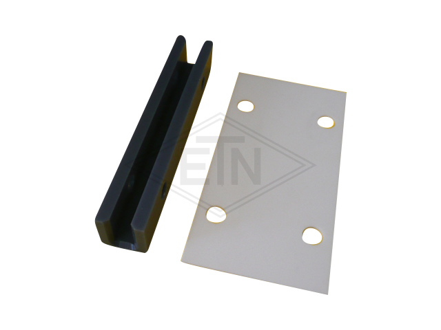 Inzetstuk EMU 10 PEC, 146 x 29 x 26 mm, U-Profil, voor rail 10 mm, ETN ® -HM-1000, met Cell-VU