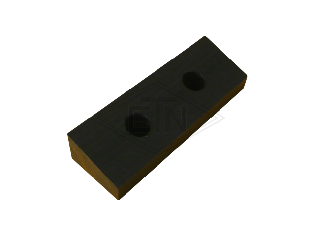 Inzetstuk PE, ETN ® -HM-1000, 120 x 40 x 24,5 / 15° bevelled met 2 x drills