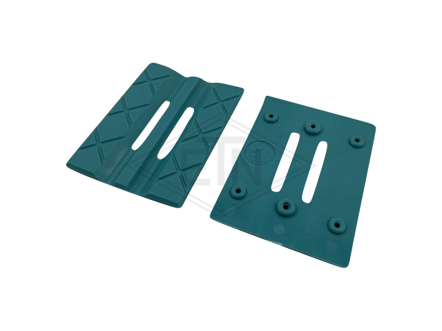 Geleiderhouder inzetstuk EK 9 TPE out van new materiaal PA6+ADD (blauw) voor geleiderhouder HSMK + WSMK, rail breedte 9mm, foldable 100 x 20 x 30mm
