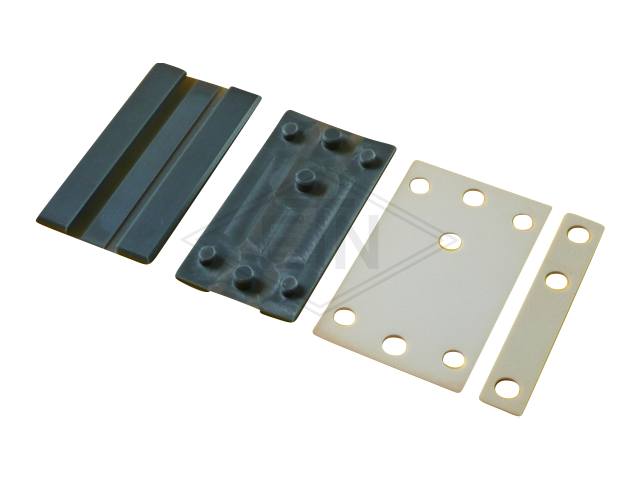 Inzetstuk EM 10 PE2C, 140 x 29,5 x 30 mm, voor geleiderhouder HSM + WSM, voor rail 10 mm, ETN ® -HM-1000, met Cell-VU 2,5/4,5 mm