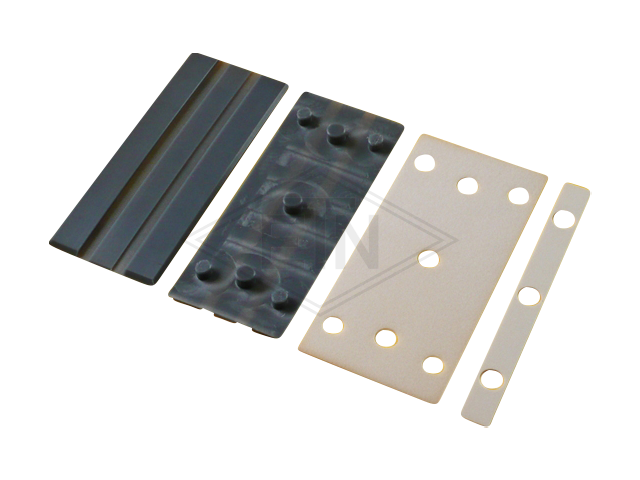Inzetstuk ELN 16 PE2C, 180 x 29,5 x 30 mm, voor HSMLN + WSMLN, voor rail 16 mm, ETN ® -HM-1000, met Cell-VU 2,5/4,5 mm
