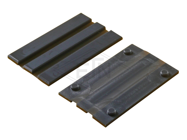 Inzetstuk 16 PE, 140 x 29,5 x 30 mm, foldable, 2 naps, voor rail 16 mm, ETN ® -HM 1000