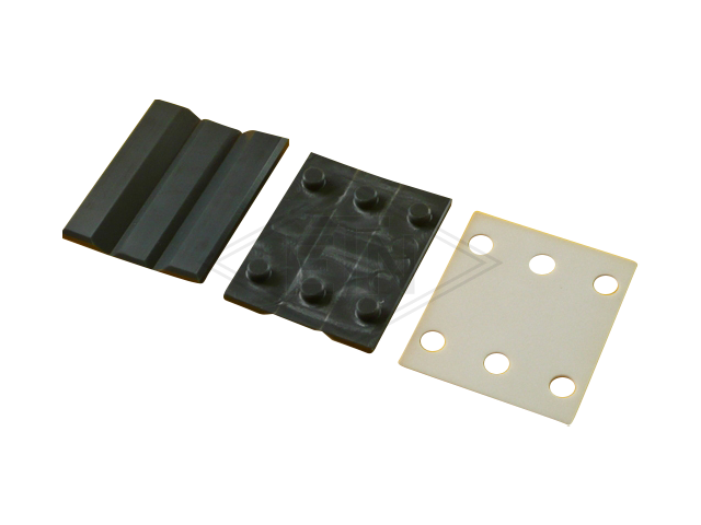 Inzetstuk EKS 12 PEC, met cell inzetstuk voor geleiderhouder HSMS, rail breedte 12 mm, foldable