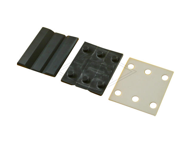 Geleiderhouder inzetstuk EKS 13 PEC, met cell inzetstuk voor geleiderhouder HSMS, rail breedte 13 mm, foldable
