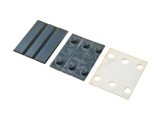 Geleiderhouder inzetstuk EKS 14 PEC, met cell inzetstuk voor geleiderhouder HSMS, rail breedte 14 mm, foldable