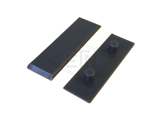 Inzetstuk PE, 80 x 25 x 4 mm, met 2 cones, ETN ® -HM-1000