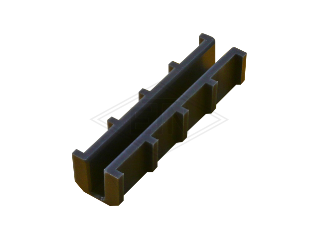Inzetstuk 9 PE, 130 x 29 x 32,5 mm, met ribs, voor rail 9 mm, ETN ® -HM-1000