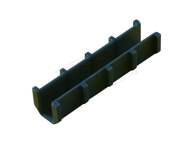 Inzetstuk 16 PE, 130 x 29 x 32,5 mm, met ribs, voor rail 16 mm, ETN ® -HM 1000