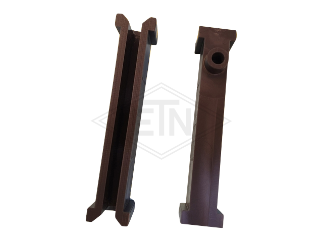 Inzetstuk 9 PE, 150/130 x 30/20 x 43/32 mm, U-Profil met bund, voor rail 9 mm, ETN ® -HM-1000