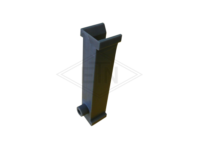 Inzetstuk 14 PE, 148/130 x 33 x 43 mm, U-profile met bund, voor rail 14 mm, ETN ® -HM-1000