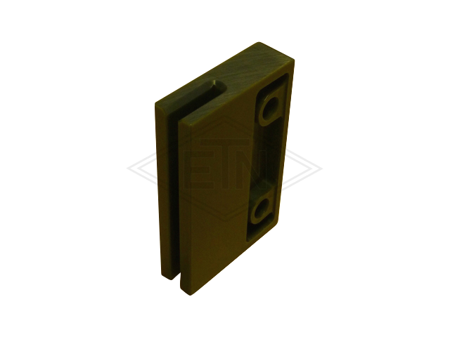 Glijgeleider 5 PE, 100 x 65 x 20 mm, rail 5 mm, ETN ® -HM-1000