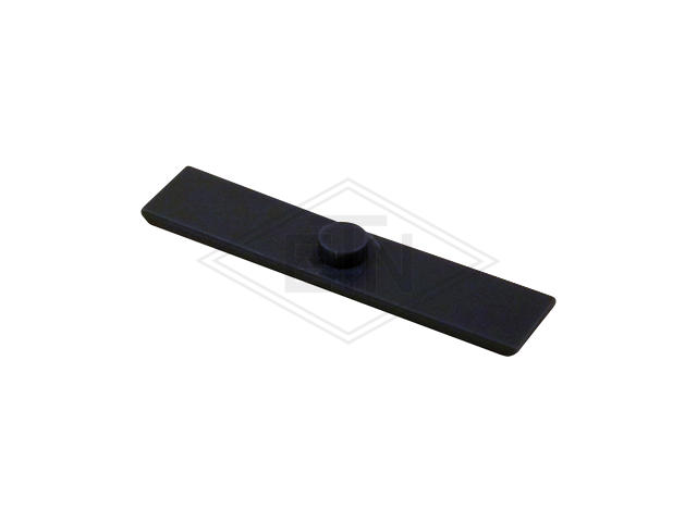 Inzetstuk PE met cone, 120 x 25 x 5,0 mm, cone ø 14 mm, ETN ® -HM 1000