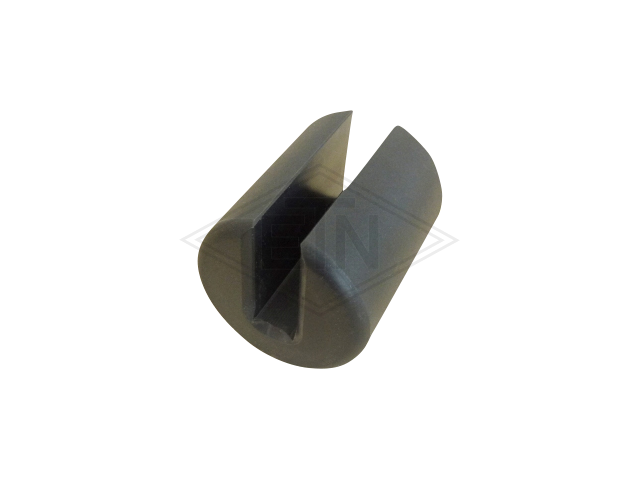 Inzetstuk PE ø 37 x 44 mm, voor 9 mm geleider rail breedte