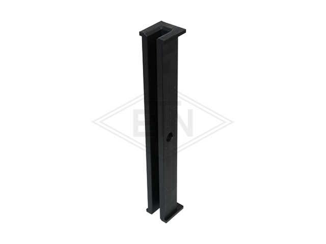 Inzetstuk 10 PE,U-Profil, 222 x 30/24 x 31/27,5 mm, met Bund, rail 10 mm