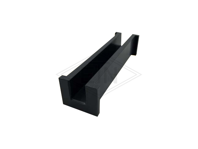 Inzetstuk 16 PE, 151/138,5 x 30 x 30 mm, met bund, voor 16 mm rail