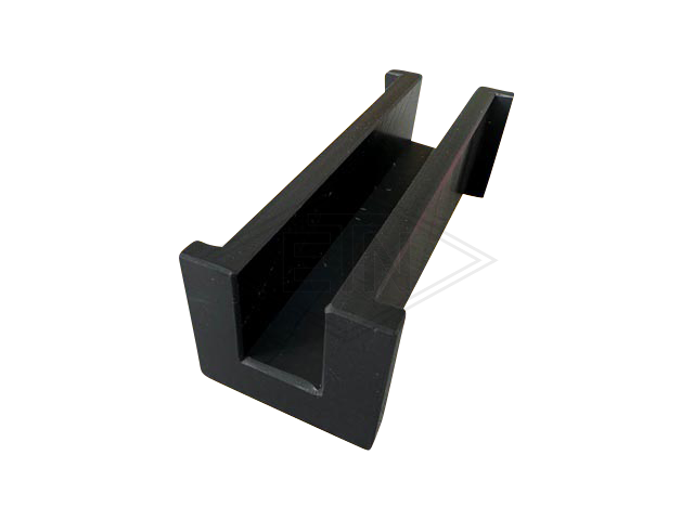 Inzetstuk 16 PE, 112/100 x 30 x 30 mm, met bund, voor 16 mm rail