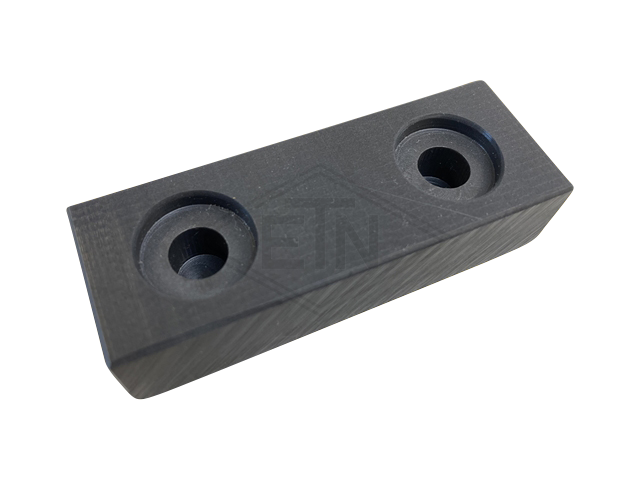 Geleider PE 70 x 25 x 17 mm, ETN ® -HM 1000, met 2 x holes ø 16/8mm