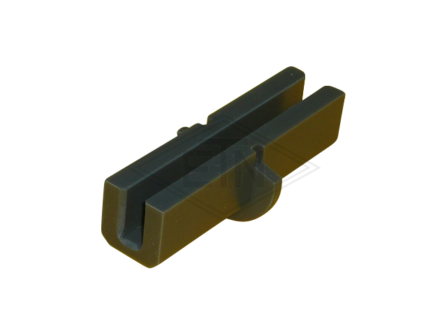 Inzetstuk 10 PE, U-shape, turnable met Bund, voor rail 10 mm, 121 x ø 52 mm, ETN ® -HM-1000