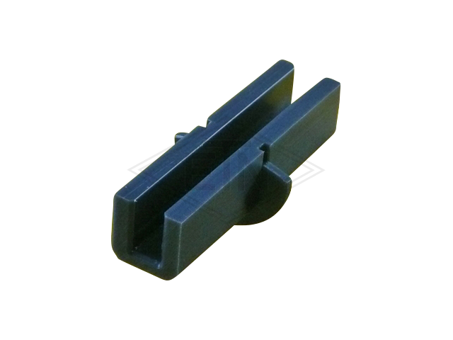 Inzetstuk 12 PE, U-shape, turnable met bund, voor rail 12 mm, 121 x ø 52 mm, ETN ® -HM-1000