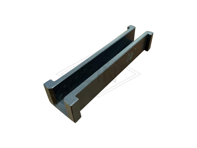 Inzetstuk 16 PE, 160/141 x 40/29,5 x 30 mm, U-profile met collar, rail 16 mm, materiaal ETN ® -HM1000