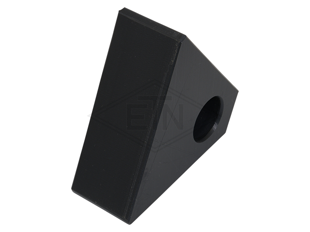 Sliding schoen PE 80 x 60 x 30 mm, ETN ® -HM 1000, 1 hole ø 20 mm