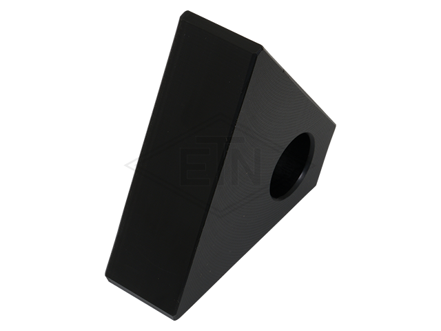 Sliding schoen PE 80 x 60 x 25 mm, ETN ® -HM 1000, 1 hole ø 20 mm