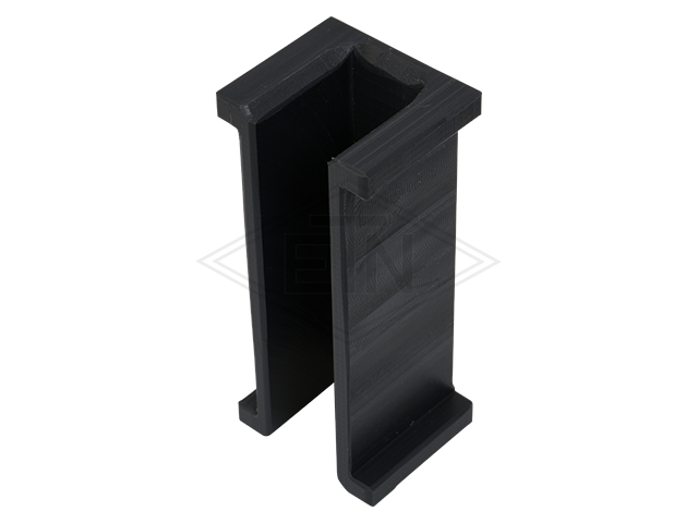 Inzetstuk 16 PE, 80/69,2 x 34,5/24,5 x 30 mm, U-profile met bund, voor rail 16 mm, ETN ® -HM-1000
