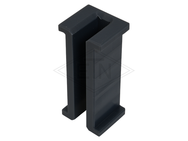 Inzetstuk 10 PE, 80/69,2 x 34,5/24,5 x 30 mm, U-profile met bund, voor rail 10 mm, ETN ® -HM-1000